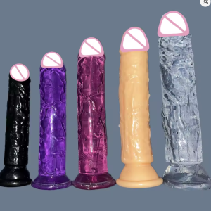 Consolador de gelatina con tapón Anal realista,Juguetes sexuales anales para hombre y mujer, ventosa Gay