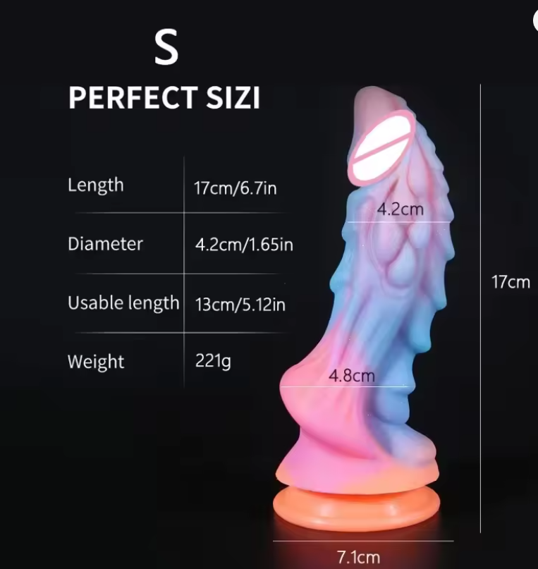 Dildo Fantasía Luminoso – Brillo sutil y presencia impactante - Imagen 3