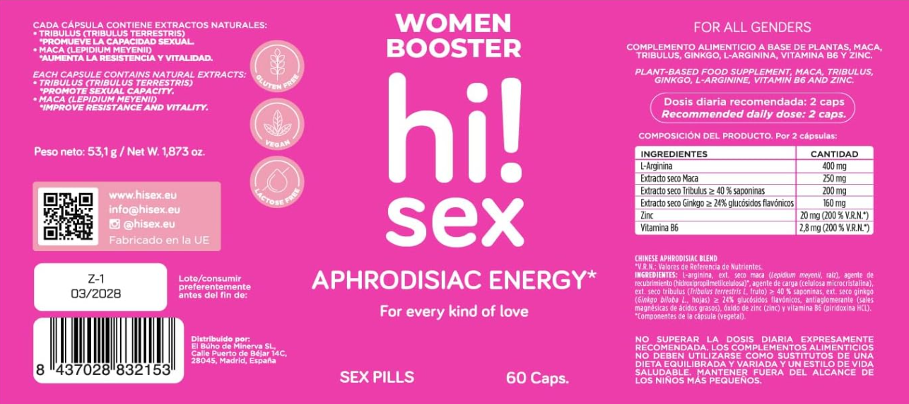 Potenciador Femenino Women Booster – Energía y deseo con equilibrio - Imagen 2