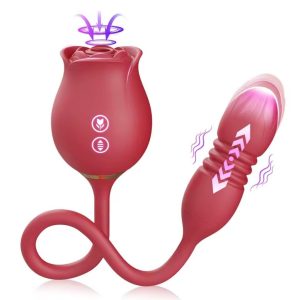 Vibrador Rosa Doble – 12 Frecuencias de Vibración y Succión
