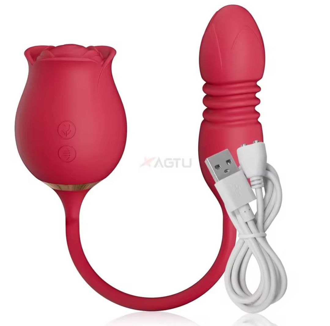 Vibrador Rosa Doble – 12 Frecuencias de Vibración y Succión - Imagen 2
