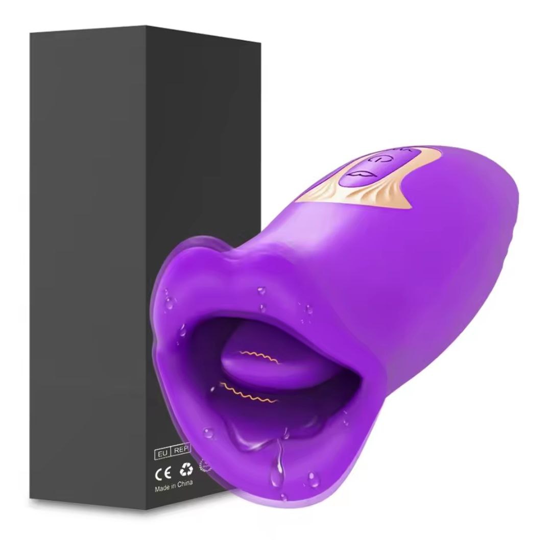 Estimulador Labial Morado de Succión y Lengua Vibrante - Imagen 3