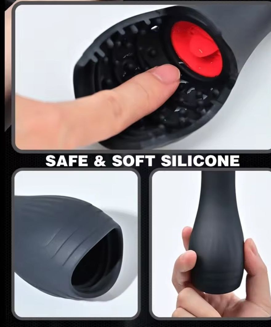 Masturbador Portátil con Lengua Flexible (tamaño compacto) - Imagen 2